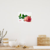 Rose (Liebe) Werteplakatpapier (Matte) Poster (Küche)