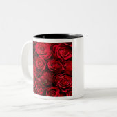 Rose Liebe Zweifarbige Tasse (Vorderseite Links)