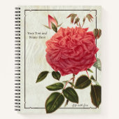 Rose Life mit Liebe Notebook - Blumengarm! Notizblock (Vorderseite)
