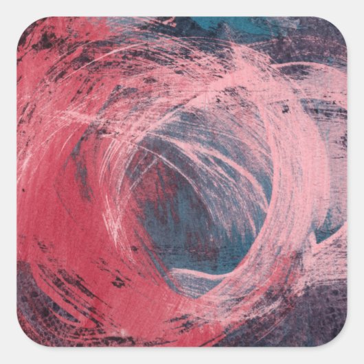 Rose Light I Quadratischer Aufkleber (Vorderseite)