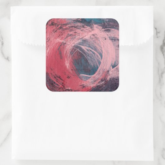 Rose Light I Quadratischer Aufkleber (Tasche)