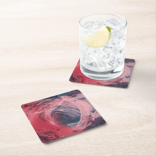 Rose Light I Rechteckiger Pappuntersetzer (Vor Ort)