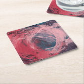 Rose Light I Rechteckiger Pappuntersetzer (angewinkelt)