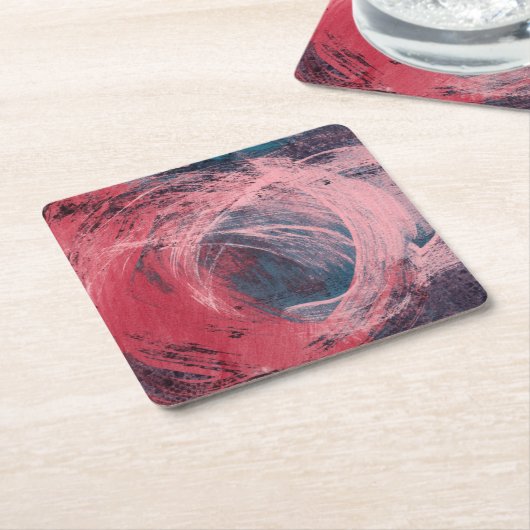 Rose Light I Rechteckiger Pappuntersetzer (angewinkelt)