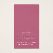 Rose Lila hinzufügen Logo Ohrring-Display-Karte (Rückseite)