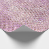 Rose Lila Spark Bridal Blush 16. Hochzeit Geschenkpapier (Ecke)