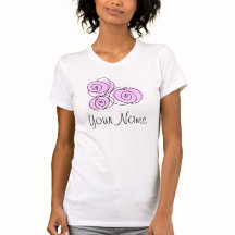 Rose Lilac Bouquet "Name" T - Shirt