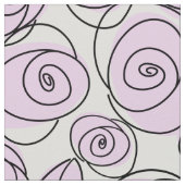 Rose Lilac große Mustergewebe Stoff (Nahaufnahme)