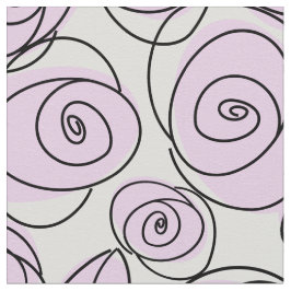 Rose Lilac große Mustergewebe Stoff