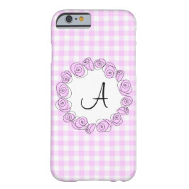 Rose Lilac Karo Monogram iPhone Gehäuse vertikal Case-Mate iPhone Hülle