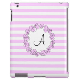 Rose Lilac Monogram iPad Gehäuse vertikal Case-Mate iPhone Hülle