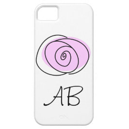 Rose Lilac 'Monogram' iPhone Case