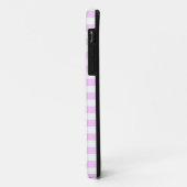 Rose Lilac Monogram Stripe iPhone Gehäuse vertikal Case-Mate iPhone Hülle (Hinten/Links)