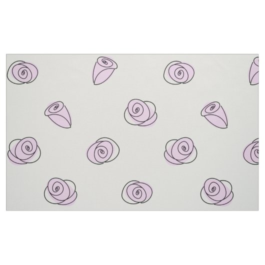 Rose Lilac Multi große Mustergewebe Stoff (Fat Quarter (45,7 x 55,9 cm))