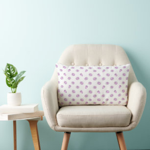 Rose Lilac Multi lumbar rückwärts gestreift Lendenkissen