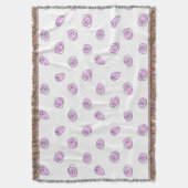 Rose Lilac Multi-Wurfdecke Decke (Vorderseite Vertikal)
