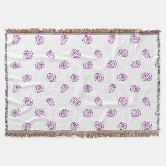Rose Lilac Multi-Wurfdecke Decke (Vorderseite)