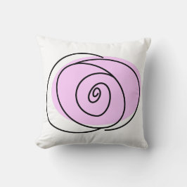 Rose Lilac Single quadratische lila zurück Kissen