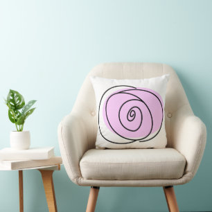 Rose Lilac Single Square Kissen