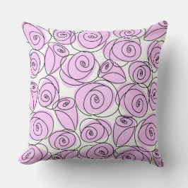 Rose Lilac-Streifen Kissen