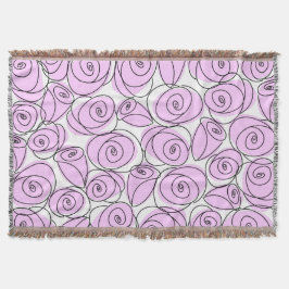 Rose Lilac werfen Decke