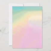 Rose Lily and White Lilac Memorial Einladung (Rückseite)