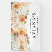 Rose Lily Floral Brautparty Willkommen Banner (Vertikal)