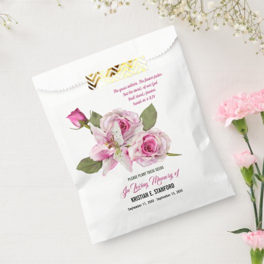 Rose Lily Green Seed Packet Geschenktütchen (Versiegelt)