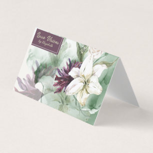 Rose, Lily, Magnolia Business Card Visitenkarten