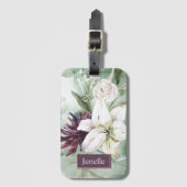 Rose, Lily, Magnolia Gepäckanhänger (Vorderseite Vertikal)