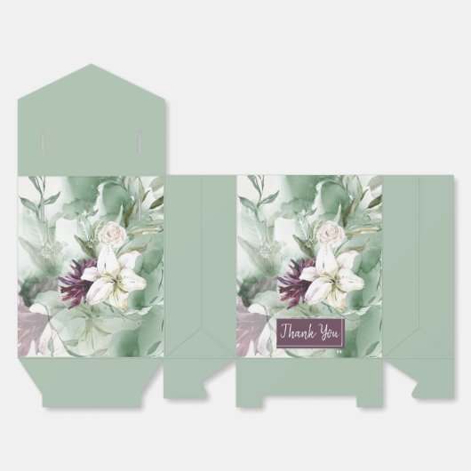 Rose, Lily, Magnolia Geschenkschachtel (Ungefaltet)