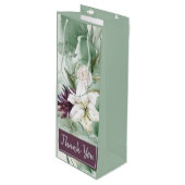 Rose, Lily, Magnolia Geschenktüte Für Weinflaschen (Vorderseite Schrägansicht)