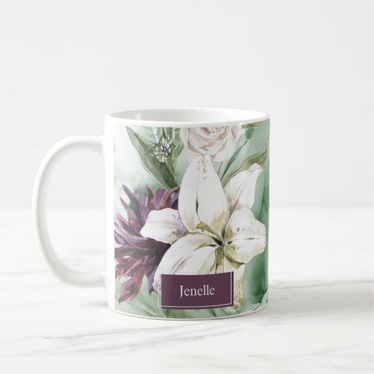 Rose, Lily, Magnolia Kaffeetasse (Links)