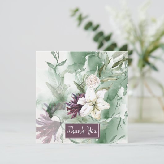 Rose, Lily, Magnolia Karte (Stehend Vorderseite)