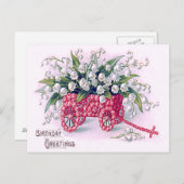 Rose Lily of the Valley Postkarte (Vorne/Hinten)