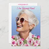 Rose Lily Pearl Pink Beerdigung Programm (Vorne/Hinten)