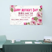 Rose Lily Pearl Pink Muttertag Banner (Messeveranstaltung)