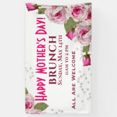 Rose Lily Pearl Pink Muttertag Banner (Vertikal)