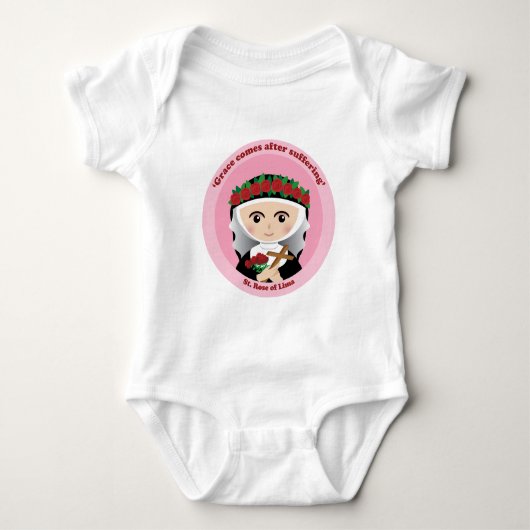 Rose Lima Baby Strampler (Vorderseite)
