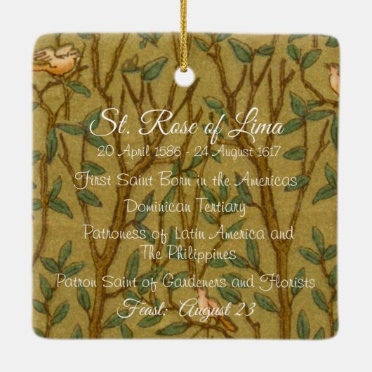 Rose Lima (BK 020) Keramikornament (Rückseite)