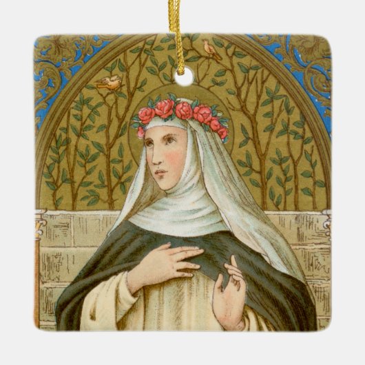 Rose Lima (BK 020) Keramikornament (Vorderseite)