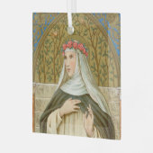 Rose Lima (BK 020) Ornament Aus Glas (Vorderseite links)