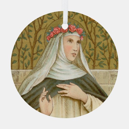 Rose Lima (BK 020) Ornament Aus Glas (Rückseite)