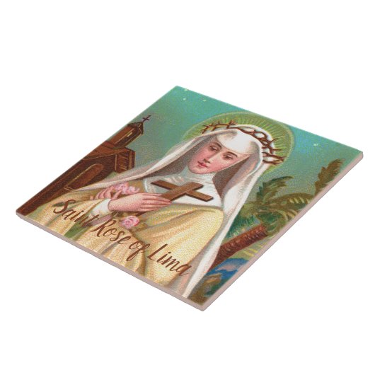 Rose Lima durch Nacht (M 024) Fliese (Seite)