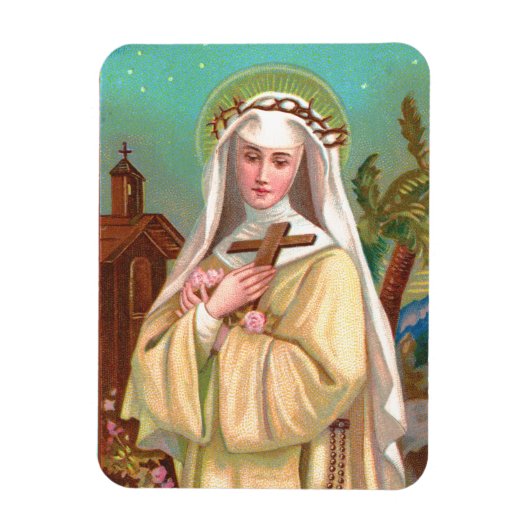 Rose Lima durch Nacht (M 024) Magnet (Vertikal)