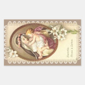 Rose Lima Rechteckiger Aufkleber (Vorderseite)