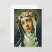 Rose Lima von Francesco de Mura Dankeskarte (Vorne/Hinten)