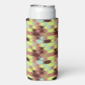 Rose, Limette, Gelb und Kaffeebohnen geometrisch Selters Dosenkühler (Seltzer Rückseite)