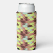 Rose, Limette, Gelb und Kaffeebohnen geometrisch Selters Dosenkühler (Seltzer Vorderseite)