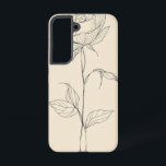 Rose Line Elegance Phone Case Samsung Galaxy Hülle<br><div class="desc">Eine klassische Rose,  die in feinen Linien gezeichnet wird,  bringt zeitlose Eleganz und Romantik zum Ausdruck und ist somit ein idealer Ort für Liebhaber von minimalistischer Schönheit.</div>